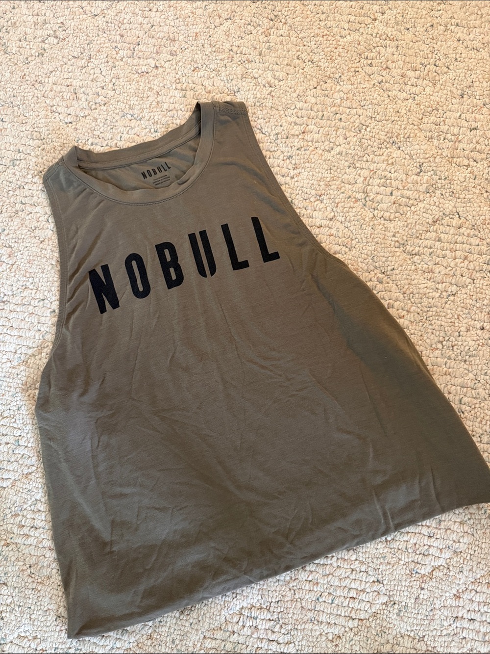 🖤NOBULL Olive Green Muscle Tee with Black Logo🖤